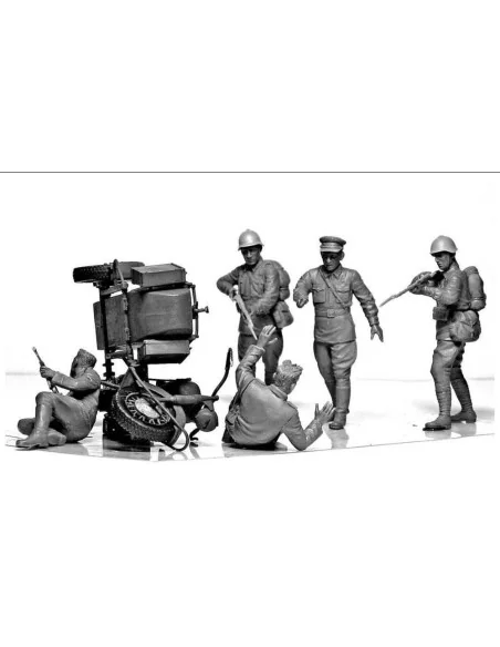 Accident. Soviet & German military men, 1/32 - Master Box Ltd. 3590