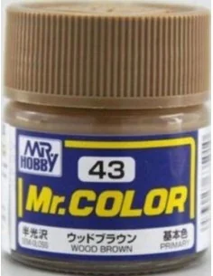 Mr Hobby -Gunze Mr. Color (10 ml) Wood Brown - Mr Hobby - Gunze C-043