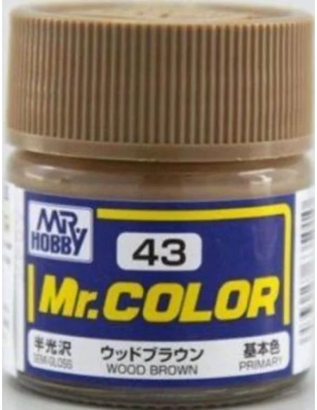 Mr Hobby -Gunze Mr. Color (10 ml) Wood Brown - Mr Hobby - Gunze C-043