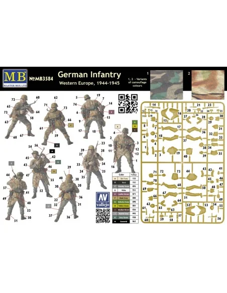 German Infantry, Western Europe, 1944-45, 1/35 - Master Box Ltd. 3584