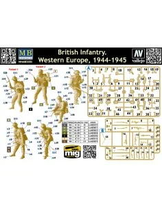 British Infantry. Western Europe. 1944-1945, 1/35 - Master Box Ltd.... 2