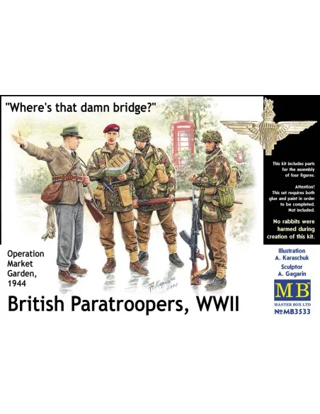 British Paratroopers WWII Operation Market Garden 1944, 1/35 - Mast...