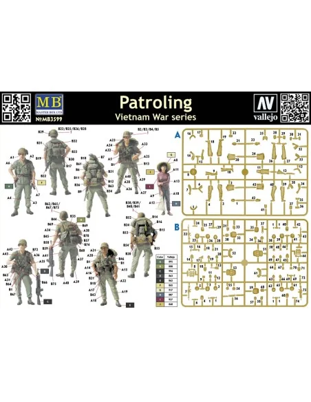 Patroling, Vietnam, 1/35 - Master Box Ltd. 3599