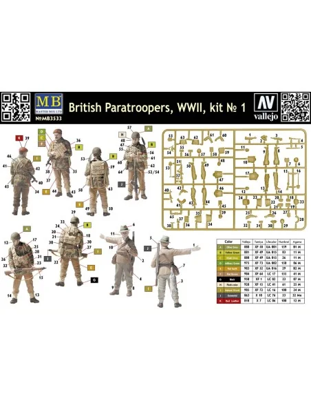 British Paratroopers WWII Operation Market Garden 1944, 1/35 - Mast...
