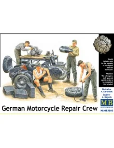 German Motorcycle repair team, 1/35 - Master Box Ltd. 3560