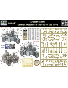 Kradschutzen: Ger. motorcycle troops, 1/35 - Master Box Ltd. 3548F 2