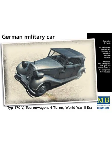 Germ. military car Typ 170V Tourenwagen, 1/35 - Master Box Ltd. 35100