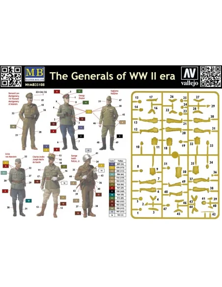The Generals of WWII, 1/35 - Master Box Ltd. 35108