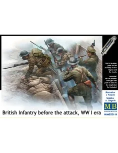 British infantry before attack, WWI era, 1/35 - Master Box Ltd. 35114