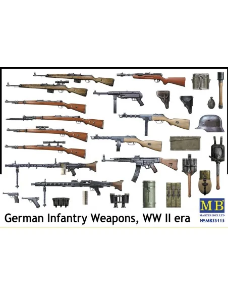 German infantry weapons, WWII, 1/35 - Master Box Ltd. 35115