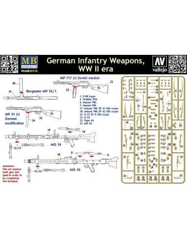 German infantry weapons, WWII, 1/35 - Master Box Ltd. 35115