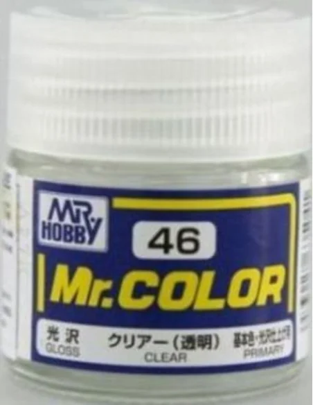 Mr Hobby -Gunze Mr. Color (10 ml) Clear - Mr Hobby - Gunze C-046