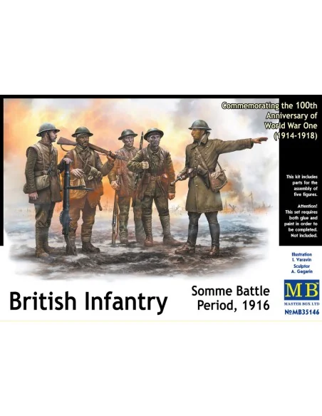 British infantry, Somme battle, 1916, 1/35 - Master Box Ltd. 35146