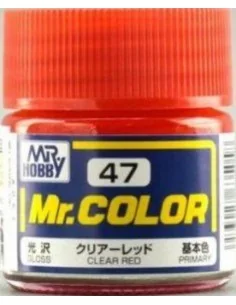 Mr Hobby -Gunze Mr. Color (10 ml) Clear Red - Mr Hobby - Gunze C-047
