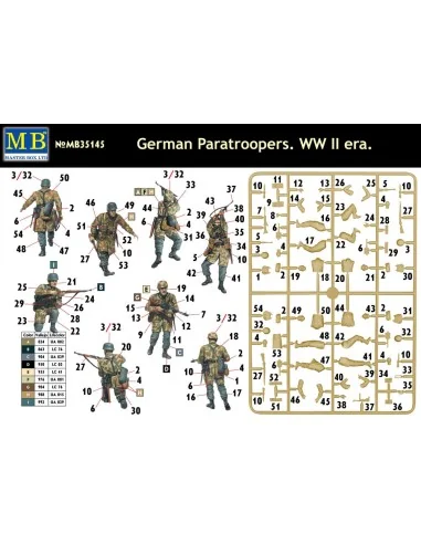 German Paratroopers, WWII era, 1/35 - Master Box Ltd. 35145