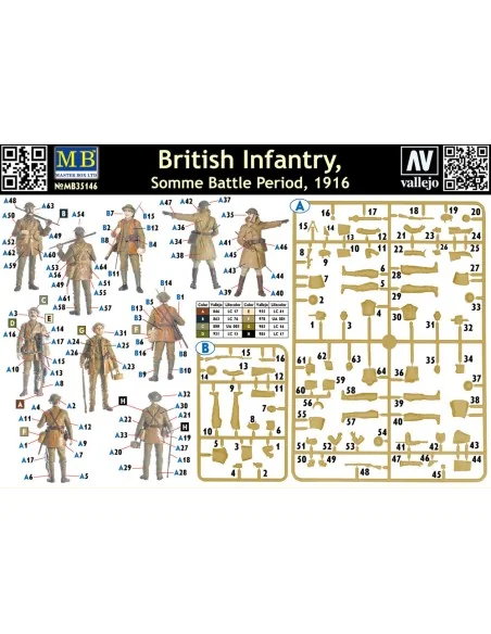 British infantry, Somme battle, 1916, 1/35 - Master Box Ltd. 35146