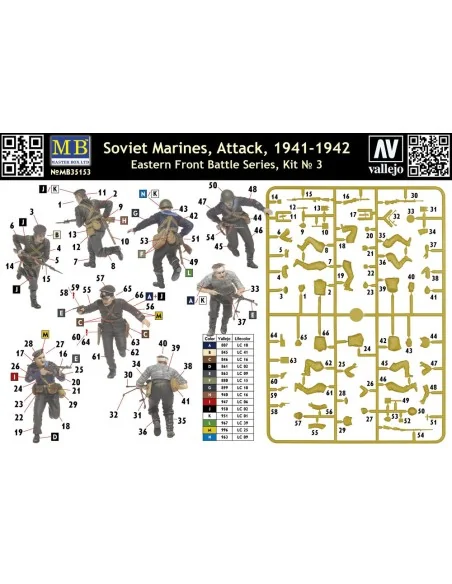 Soviet marinas Attack 1941-42 Easter Fro, 1/35 - Master Box Ltd. 35153
