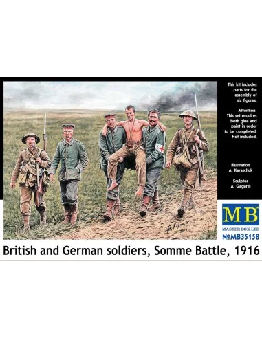 British and German soldiers, Somme Battle, 1/35 - Master Box Ltd. 3...