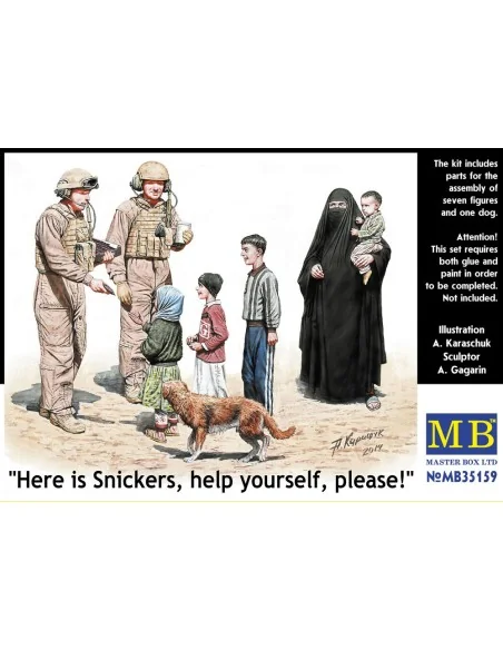 Here is Snickers help yourself, please, 1/35 - Master Box Ltd. 35159