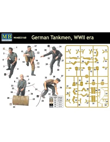 German tankmen, WWII era, 1/35 - Master Box Ltd. 35160