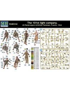 101th light company.US paratroopers and British tankmen, 1/35 - Mas... 2