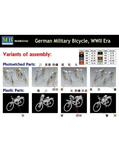 German military bicycle, WWII Era, 1/35 - Master Box Ltd. 35165