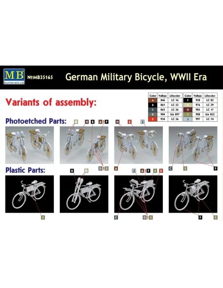 German military bicycle, WWII Era, 1/35 - Master Box Ltd. 35165