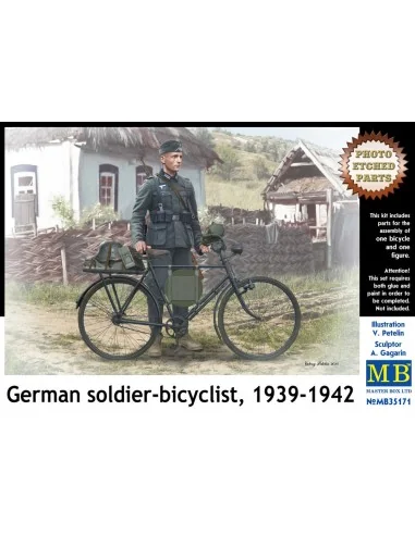 German soldier-bicyclist, 1939-1942, 1/35 - Master Box Ltd. 35171