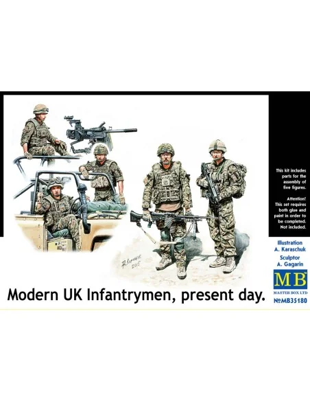 Modern UK infantrymen, present day, 1/35 - Master Box Ltd. 35180