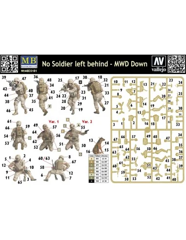No Soldier left behind - MWD Down, 1/35 - Master Box Ltd. 35181