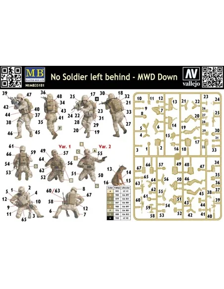 No Soldier left behind - MWD Down, 1/35 - Master Box Ltd. 35181