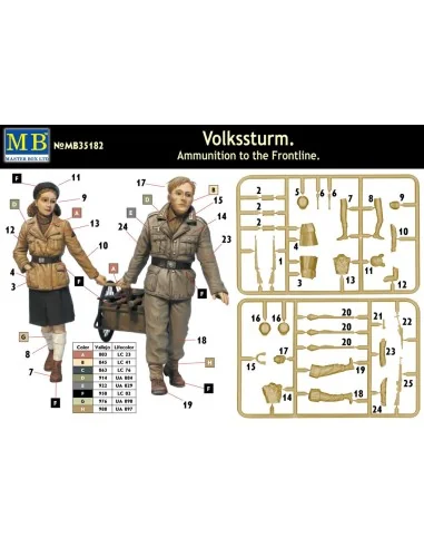 Volkssturm. Ammunition to the Frontline, 1/35 - Master Box Ltd. 35182