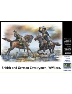 British and German cavalrymen, WWI era, 1/35 - Master Box Ltd. 35184