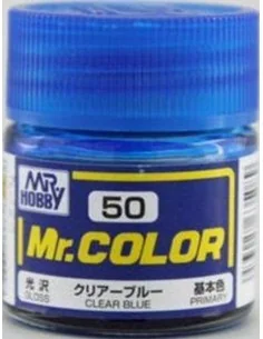 Mr Hobby -Gunze Mr. Color (10 ml) Clear Blue - Mr Hobby - Gunze C-050