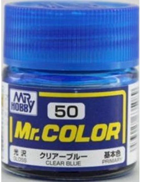Mr Hobby -Gunze Mr. Color (10 ml) Clear Blue - Mr Hobby - Gunze C-050