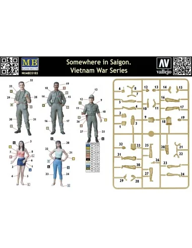 Somewhere in Saigon, Vietnam War Series, 1/35 - Master Box Ltd. 35185