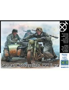 German motorcyclists, WWII era, 1/35 - Master Box Ltd. 35178