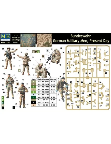Bundeswehr, German military men, Present day, 1/35 - Master Box Ltd...