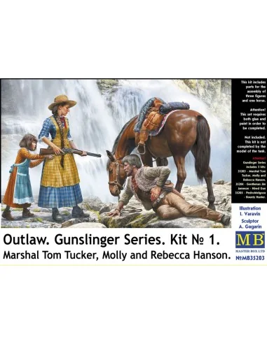 Outlow. Gunslinger series Kit No.1. Marshal Tom Tucker, Molly a.Reb...
