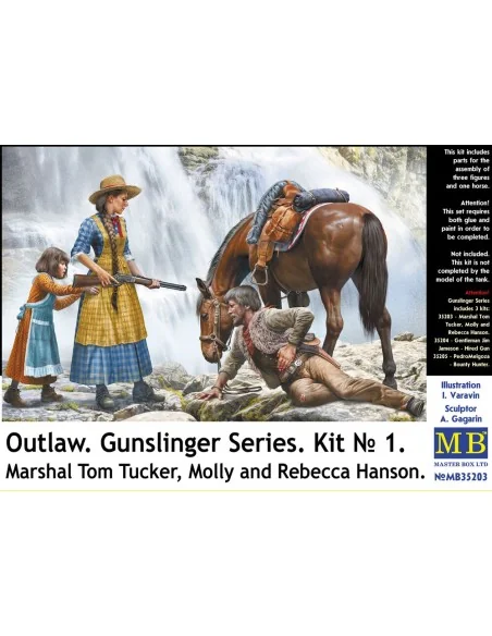 Outlow. Gunslinger series Kit No.1. Marshal Tom Tucker, Molly a.Reb...