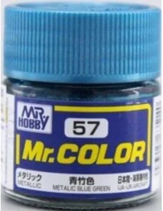 Mr Hobby -Gunze Mr. Color (10 ml) Metallic Blue Green - Mr Hobby - ...