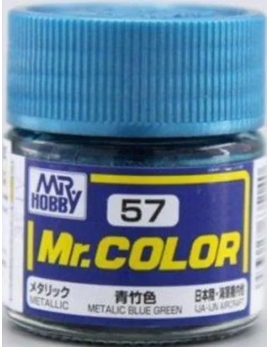 Mr Hobby -Gunze Mr. Color (10 ml) Metallic Blue Green - Mr Hobby - ...