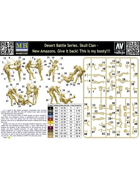 Desert Battle Series. Skull Clan-New Amazons, 1/35 - Master Box Ltd...