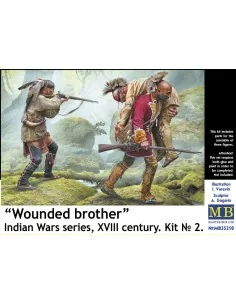 Wounded brother. Indian Wars series, XVIII century. Kit No. 2, 1/35...