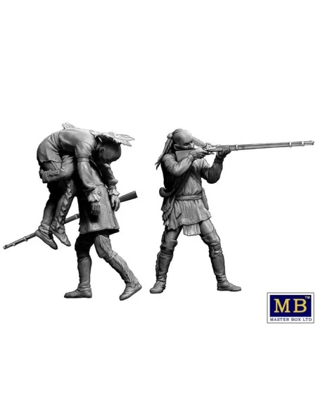 Wounded brother. Indian Wars series, XVIII century. Kit No. 2, 1/35...