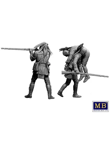 Wounded brother. Indian Wars series, XVIII century. Kit No. 2, 1/35...
