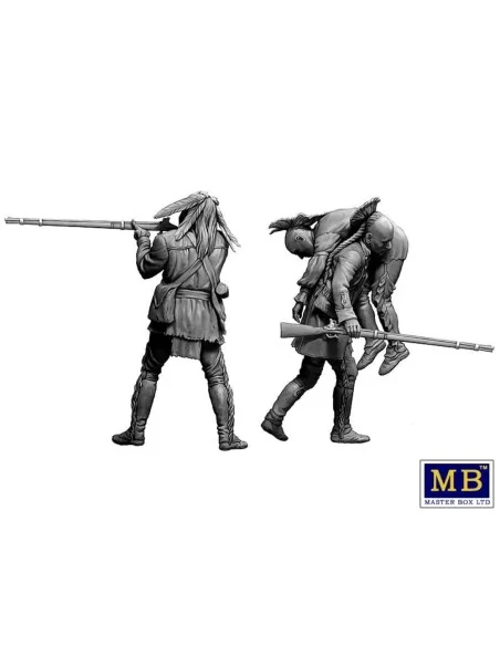 Wounded brother. Indian Wars series, XVIII century. Kit No. 2, 1/35...