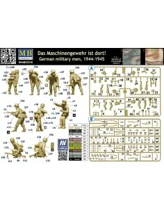 German military men, 1944-1945. Das Maschinengewehr ist dort!, 1/35... 2