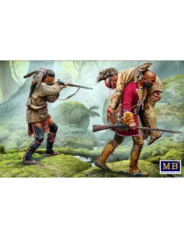 Wounded brother. Indian Wars series, XVIII century. Kit No. 2, 1/35...