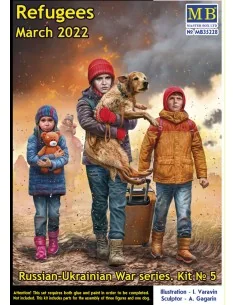 Russian-Ukrainian War series, Kit No 5. Refugees, March 2022, 1/35 ...